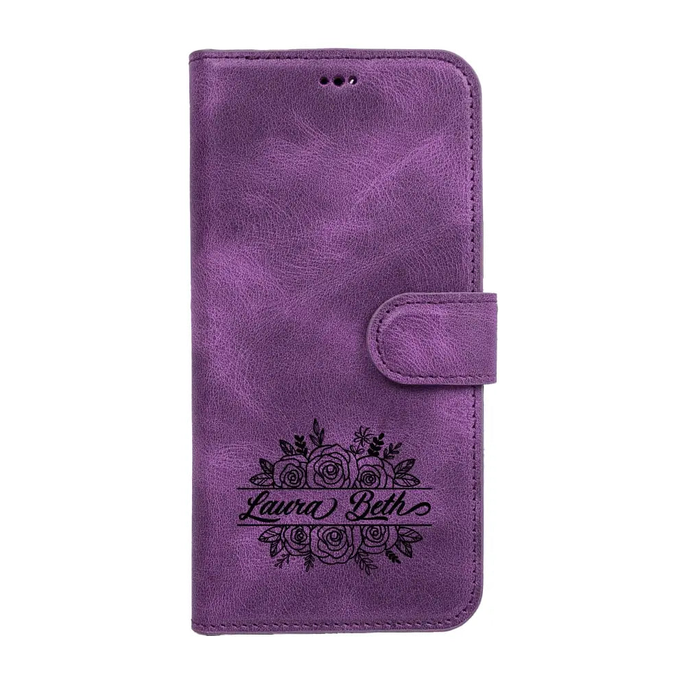 Luxury Heavy Purple Leather iPhone 14 Pro Max Card Holder Detachable Wallet Case with MagSafe - Velluto - 11