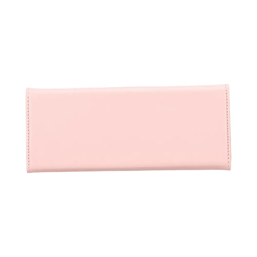 Leather Light Pink Triangle Sunglass Case with Anti-Shock Corners - Velluto - 2