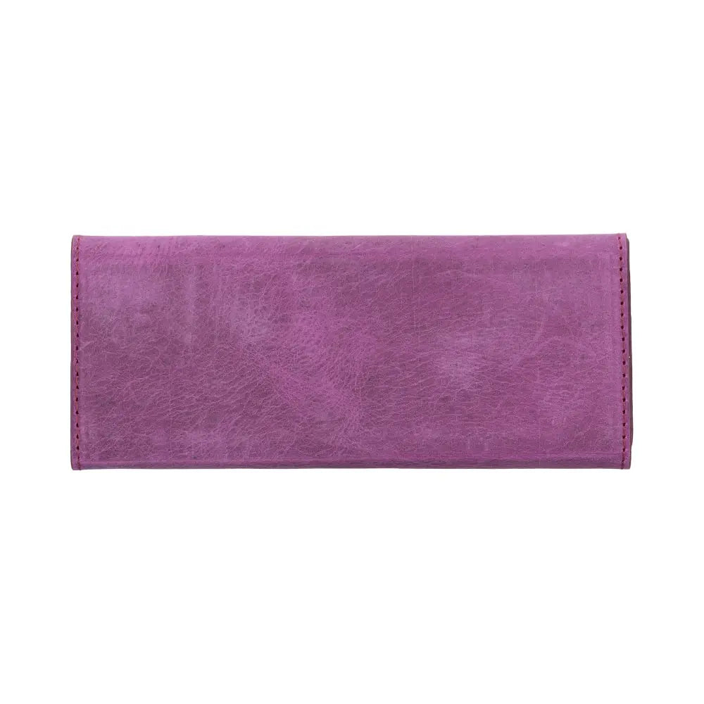 Leather Purple Triangle Sunglass Case with Anti-Shock Corners - Velluto - 2