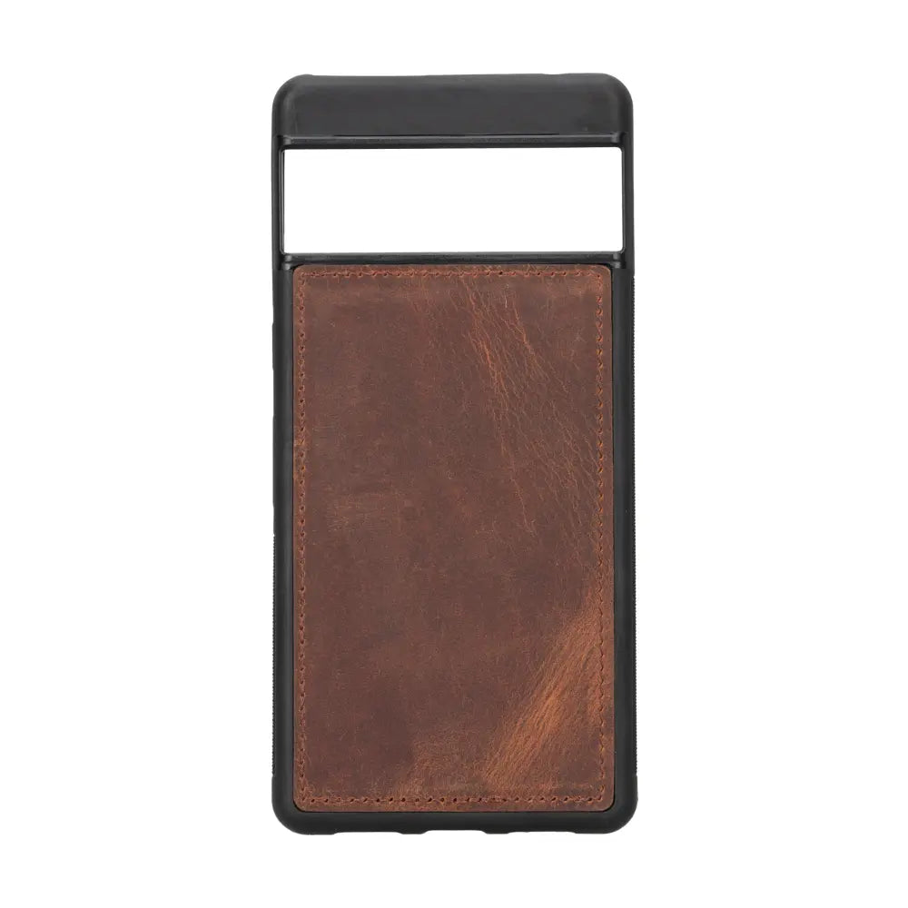 Luxury Brown Leather Google Pixel 7 Pro Detachable Wallet Case with RFID Protection - Velluto5