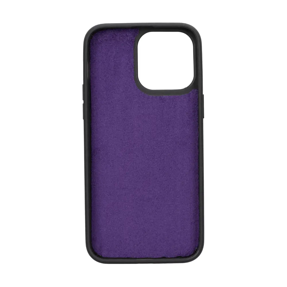 Luxury Heavy Purple Leather iPhone 14 Pro Max Card Holder Detachable Wallet Case with MagSafe - Velluto - 6