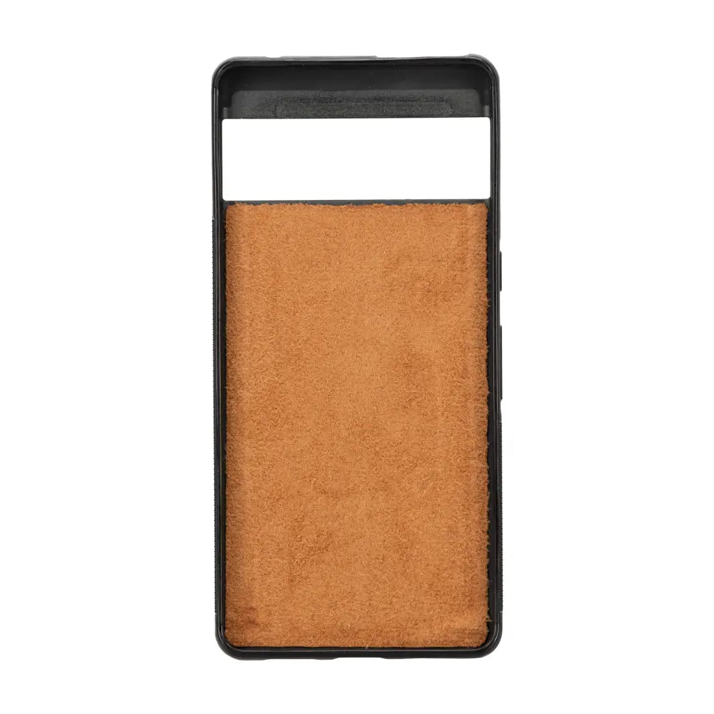 Luxury Rustic Brown Leather Google Pixel 7 Pro Detachable Wallet Case with RFID Protection - Velluto6